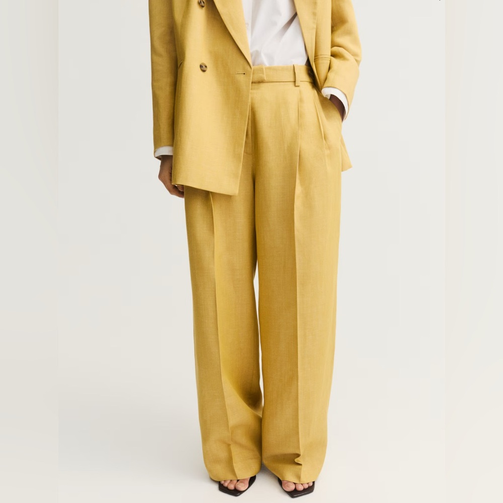 NWT H&M Linen Blend Slacks Size 6